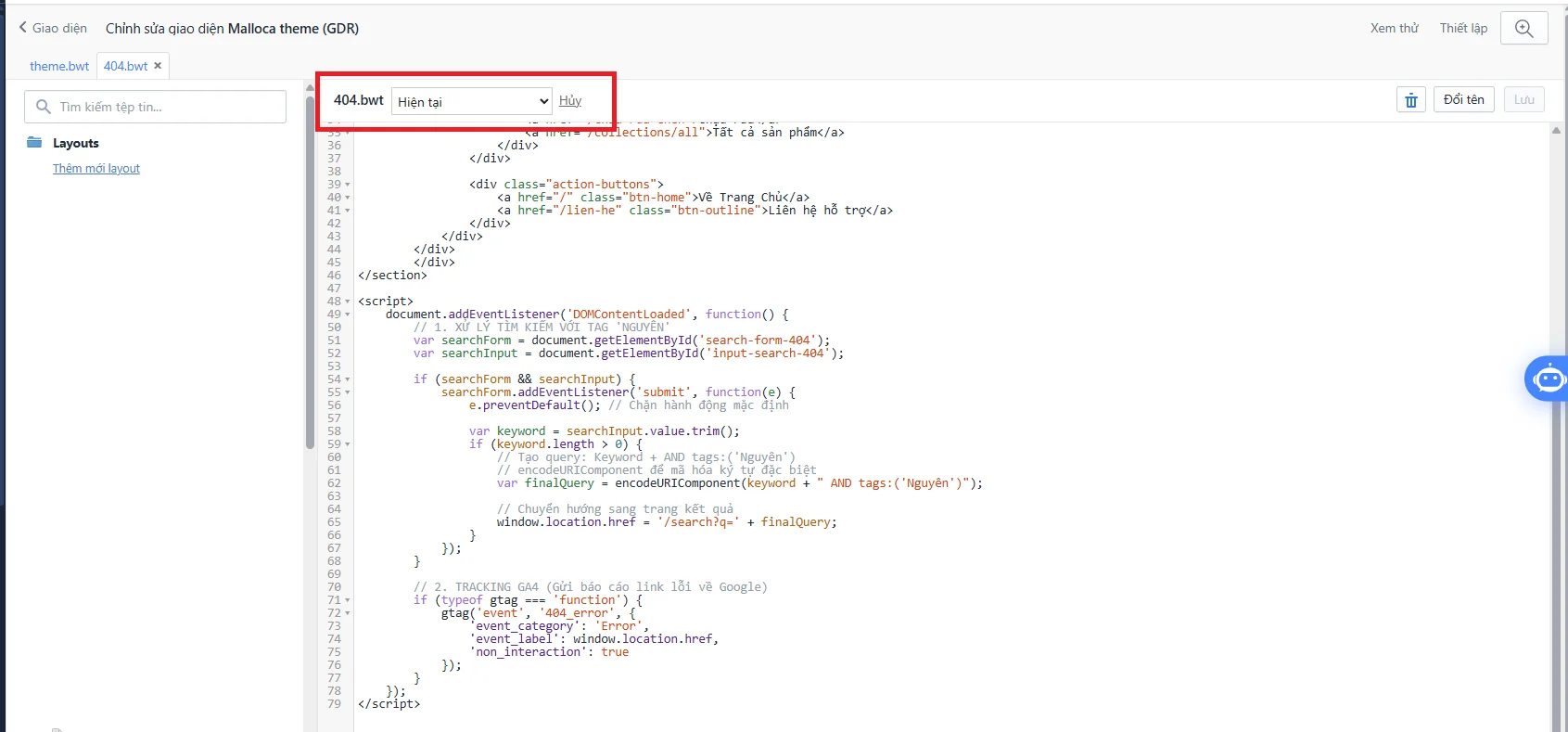 AI-Optimized 404 Error Page